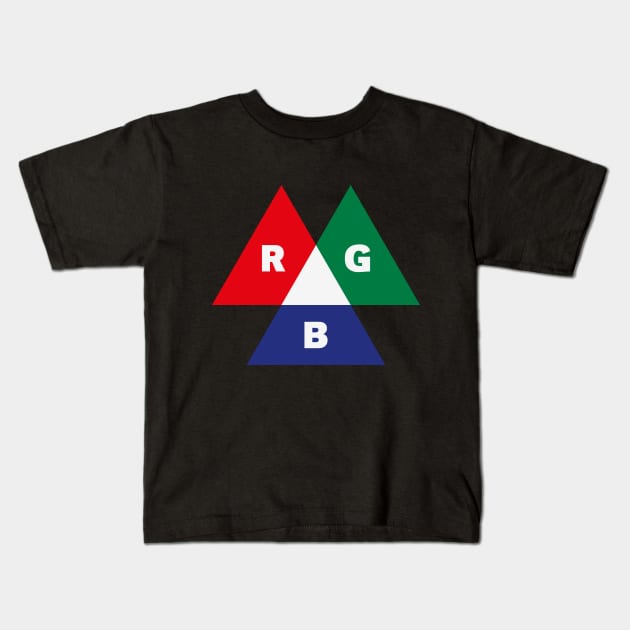 RGB Mode (Red - Green - Blue) Kids T-Shirt by MrFaulbaum